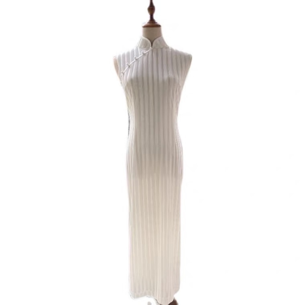 Traditional Qipao White Bodycon Dress